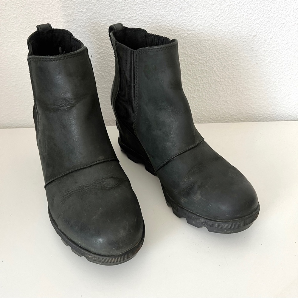 Sorel Joan of Arctic Chelsea II Wedge Leather Winter Boot Bootie 7